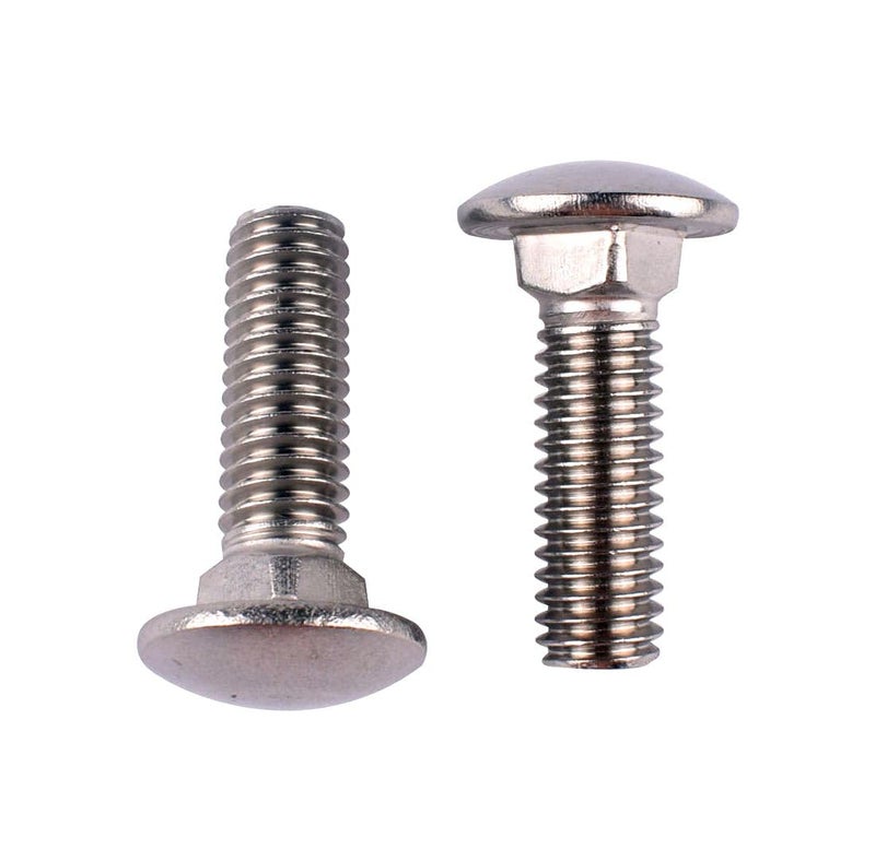 VAMUOEFL 1/2-13 x 2-1/2" Carriage Bolts Screws, 18-8 Stainless Steel 304, Round Head, Square Neck, UNC Fully Machine Coarse Threaded, 5Pcs - Image 5